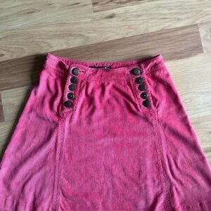 Roberto Cavalli Pink Button-Detail Skirt